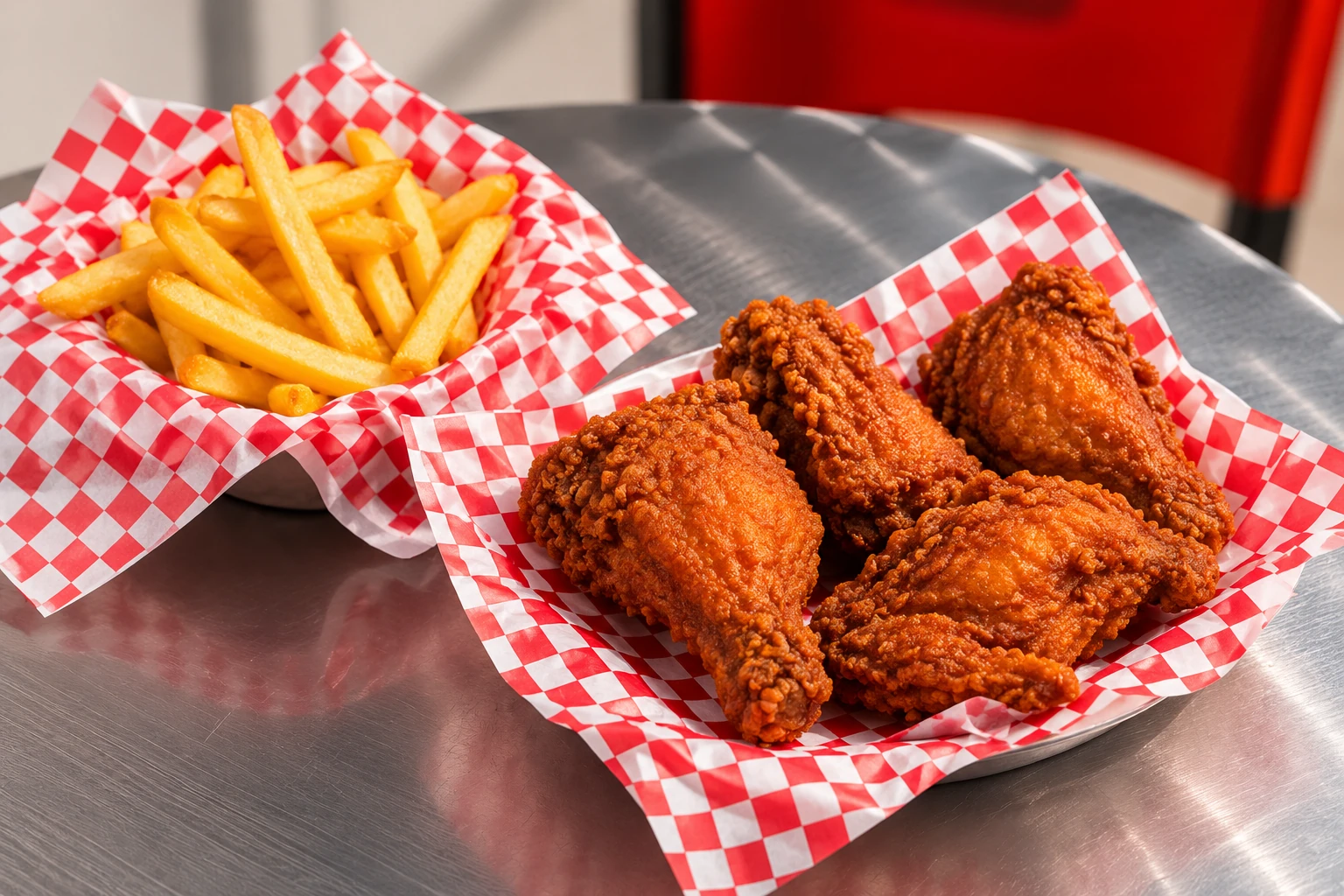Pollo broaster con papas y gaseosa para pedir a domicilio en Floridablanca