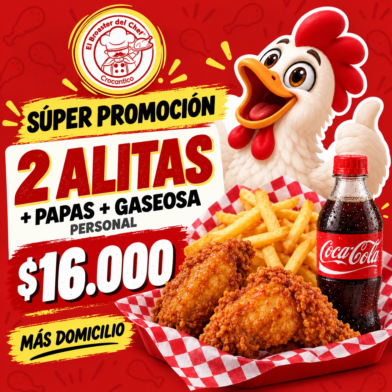 Promoción general de El Broaster del Chef